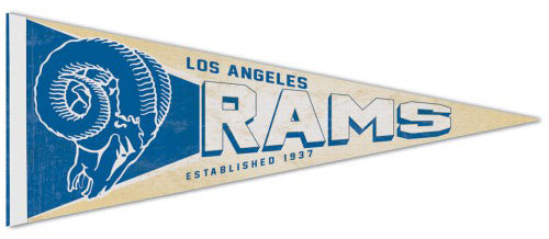 Los Angeles Rams NFL Retro 1950s-Style Premium Felt Collector's Pennant - Wincraft