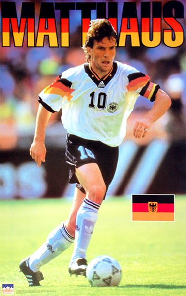 Lothar Matthaus Team Germany World Cup 1994 Football Soccer Poster - Starline