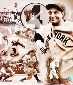Lou Gehrig New York Yankees Career Commemorative Premium Poster Print - Photofile