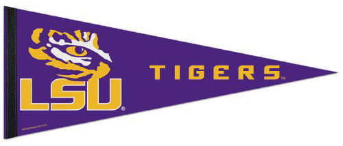 LSU Tigers NCAA Team Logo Premium Felt Collector's Pennant - Wincraft