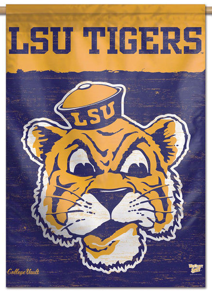 LSU Tigers Retro 1955-66 College Vault Collection NCAA Premium 28x40 Wall Banner - Wincraft