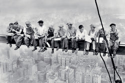 Rockefeller Center 1932 "Lunch on a Skyscraper" Poster Print (Charles C. Ebbets) - Eurographics