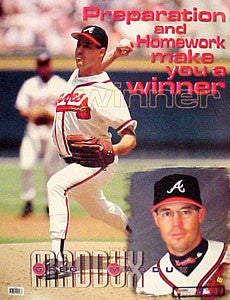 Greg Maddux "Winner" Atlanta Braves Motivational Poster - Photo File 1999
