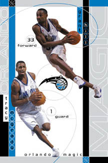 Orlando Magic "Superstars" Poster (Grant Hill, Tracy McGrady) - Costacos 2001