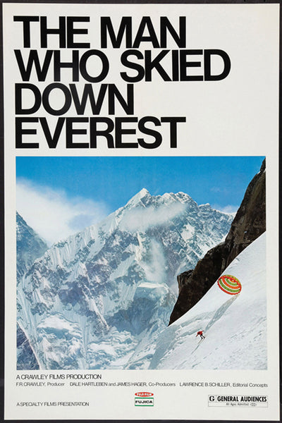 The Man Who Skied Down Everest (1975 Film) Skiing Movie Poster Reproduction - Eurographics