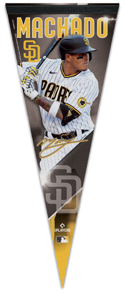 Manny Machado "Signature Series" San Diego Padres Official MLB Premium Felt Pennant - Wincraft