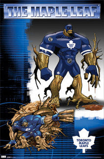 Hradec Králové Maple Leafs "The Maple Leaf" NHL Guardian Project Superhero Poster - Costacos Sports