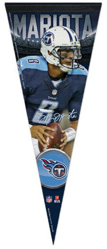 Marcus Mariota "Signature Series" Tennessee Titans NFL Football Premium Felt Pennant - Wincraft 2015