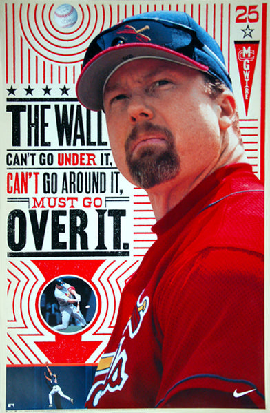 Mark McGwire "The Wall" St. Louis Cardinals MLB Baseball Poster - Nike2000