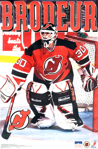 Martin Brodeur "Action" (1995) New Jersey Devils Poster - Starline