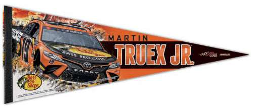 Martin Truex Jr  NASCAR Bass Pro Shops #19 Premium Felt Commemorative Felt Pennant - Wincraft