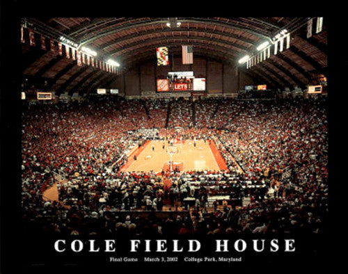 Maryland Basketball Cole Field House Final Game Poster (2002) - Aerial Views