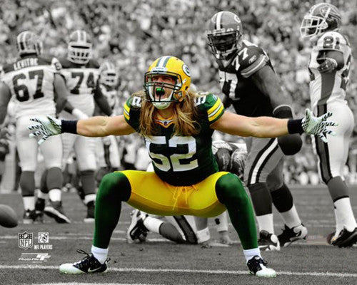 Clay Matthews "Primal Scream" Green Bay Packers Premium Poster Print - Photofile 16x20