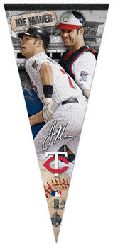 Joe Mauer "Big-Time" EXTRA-LARGE Premium Felt Pennant - Wincraft