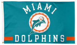 Miami Dolphins Official NFL Football Classic-Style (1966-73) 3'x5' Deluxe Flag - Wincraft