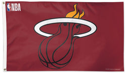 Miami Heat NBA Basketball Official 3'x5' Deluxe-Edition Team Flag - Wincraft
