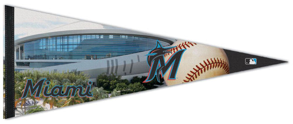 Miami Marlins Stadium Marlins Park Premium Felt Collector's Pennant - Wincraft