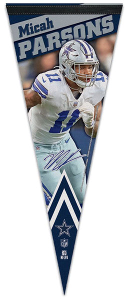 Micah Parsons Dallas Cowboys Signature-Series Premium Felt Collector's PENNANT - Wincraft