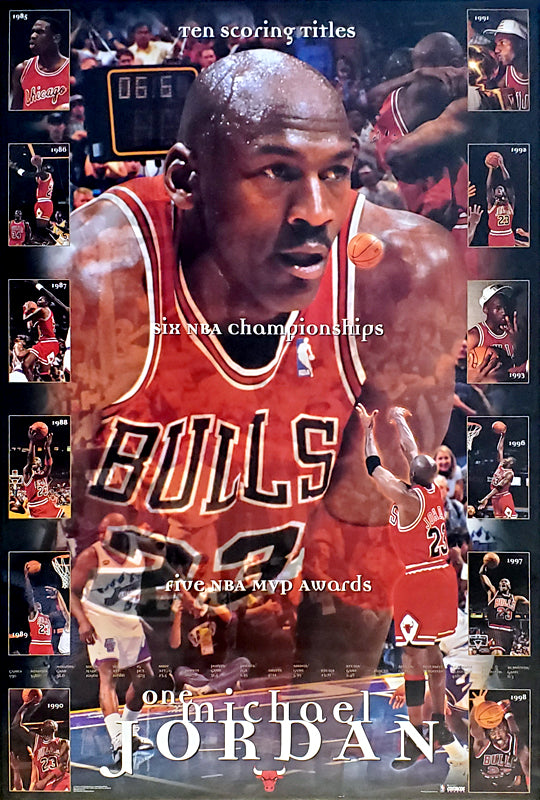 ＠MICHAEL JORDAN (GREAT MOMENTS) ポスター NBA