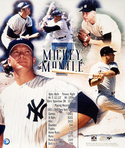 Mickey Mantle New York Yankees Career Collage Premium Poster Print - Photofile