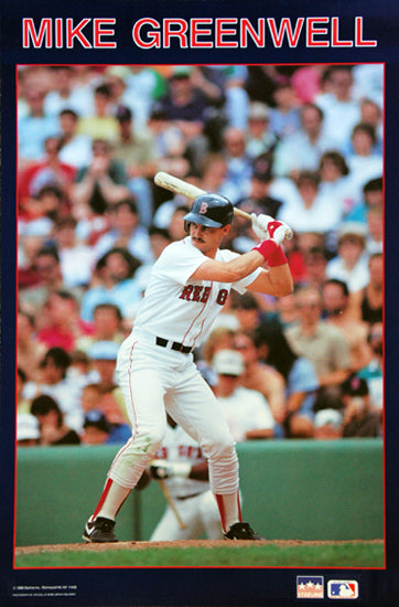 Mike Greenwell Classic Boston Red Sox MLB Action Poster - Starline1988