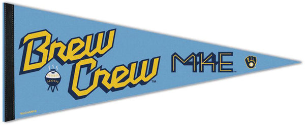 Milwaukee Brewers "Brew Crew 414" Official MLB City Connect Style Premium Felt Pennant - Wincraft