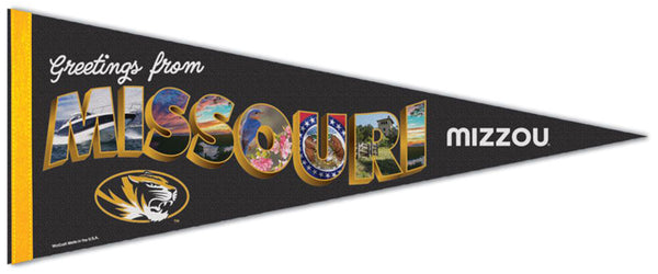 Mizzou Tigers "Greetings from Missouri" Premium Felt Collector's Pennant - Wincraft
