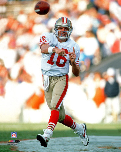 Joe Montana "Roll Out" (c.1985) San Francisco 49ers Premium Poster - Photofile