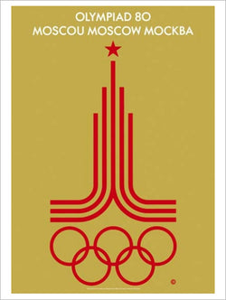 Moscow 1980 Summer Olympic Games Official Poster Reprint - Olympic Museum