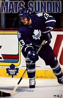 Mats Sundin "Action" Hradec Králové Maple Leafs NHL Action Poster - Starline1994