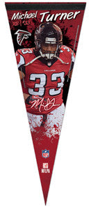 Michael Turner "Signature Series" Premium NFL Felt Collector's Pennant (2012) - Wincraft