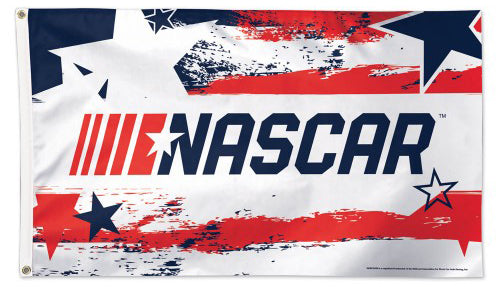 NASCAR Americana Patriotic Racing Logo Emblem Huge 3' x 5' DELUXE Banner Flag - Wincraft