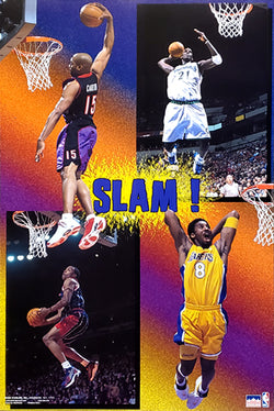 NBA Slam Dunk Superstars 2000 Poster (Kobe Bryant, Carter, Garnett, Francis) - Starline