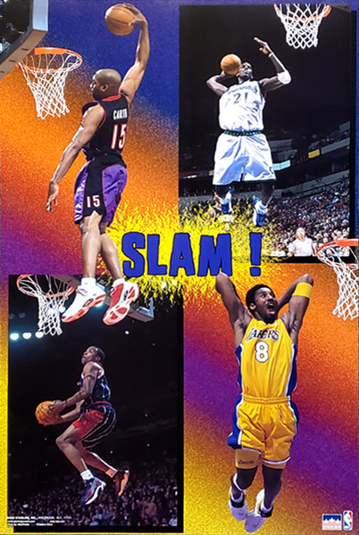 NBA Slam Dunk Superstars 2000 Poster (Kobe Bryant, Carter, Garnett, Francis) - Starline