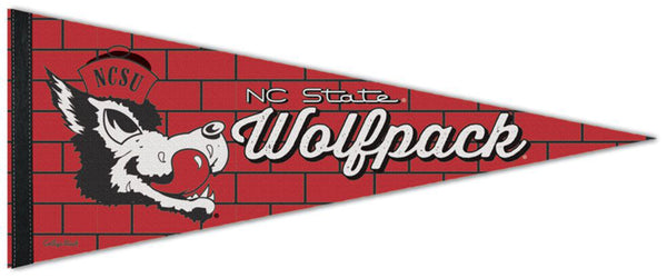 NC State Wolfpack "Slobbering Wolf" NCAA Premium Felt Collector's Pennant - Wincraft
