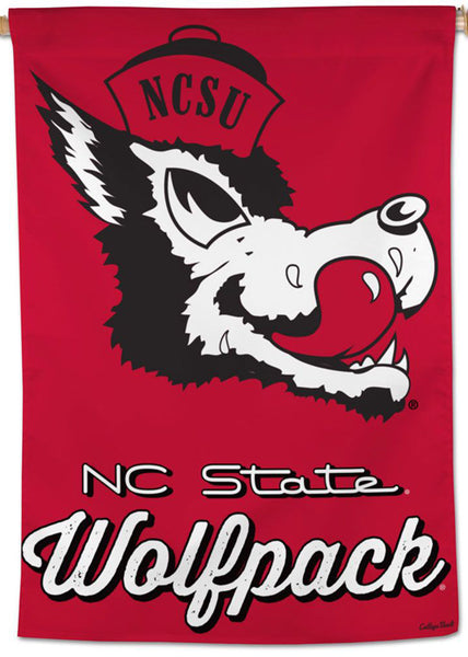 NC State Wolfpack College Vault "Slobbering Wolf"-Style Official NCAA Premium 28x40 Wall Banner - Wincraft