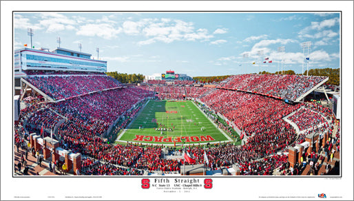 NC State Wolfpack "Fifth Straight" (11/5/2011) Premium Poster Print - Sport Photos