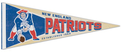 New England Patriots NFL Retro-1970s-Style Premium Felt Collector's Pennant - Wincraft