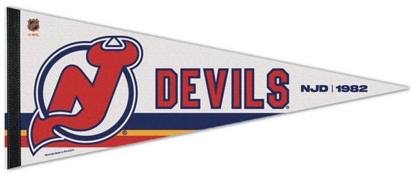 New Jersey Devils "NJD 1982" NHL Reverse-Retro 2022-23 Premium Felt Collector's Pennant - Wincraft