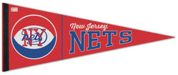New York New Jersey Nets Retro-1970s-Style ABA/NBA Basketball Premium Felt Pennant - Wincraft