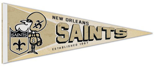 New Orleans Saints NFL Retro-1960s-Style Premium Felt Collector's Pennant - Wincraft