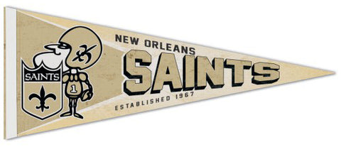 New Orleans Saints NFL Retro-1960s-Style Premium Felt Collector's Pennant - Wincraft