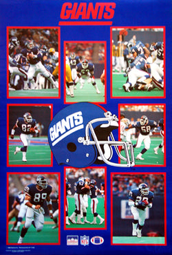 New York Giants 1988 Superstars NFL Football Poster - Starline