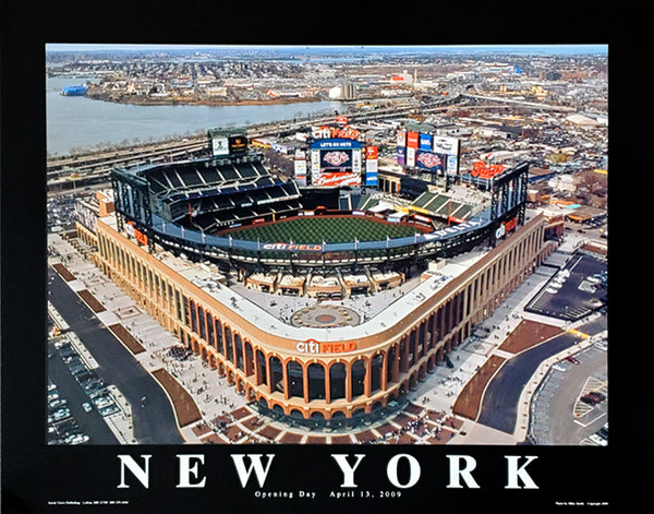 New York Mets Citi Field "From Above" Poster Print - Aerial Views 2009