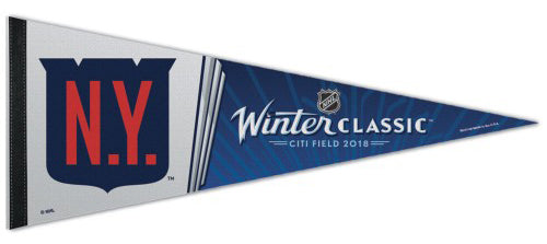 New York Rangers WINTER CLASSIC 2018 Premium Felt Commemorative Pennant - Wincraft