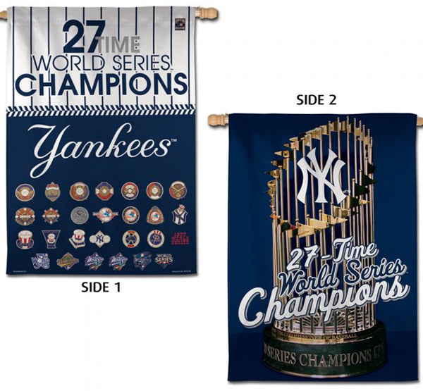 New York Yankees 27-Time World Series Champions Premium MLB 2-Sided 28x40 Wall Banner - Wincraft