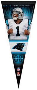 Cam Newton "QB 1" Premium NFL Felt Collector's Pennant - Wincraft