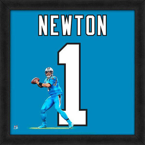 Cam Newton "Number 1" Carolina Panthers FRAMED 20x20 UNIFRAME PRINT - Photofile