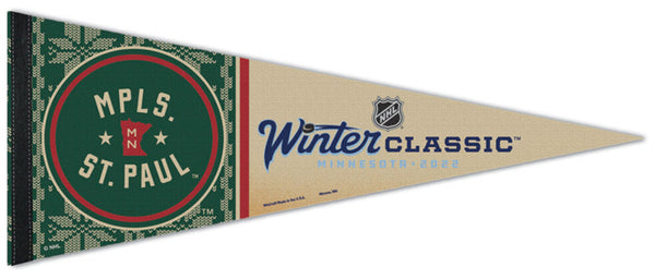 NHL Winter Classic 2022 Minnesota Wild Edition Premium Felt Pennant - Wincraft