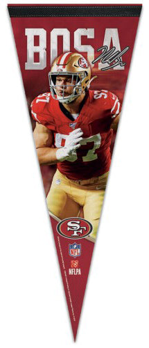 Nick Bosa San Francisco 49ers Signature Series Premium Felt NFL Collector's Pennant - Wincraft